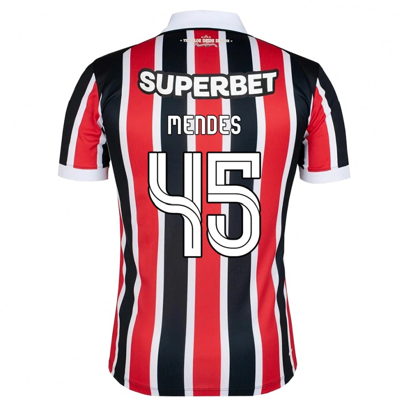 Danxen Damen Nathan Mendes #45 Rot Weiß Schwarz Auswärtstrikot Trikot 2026/27 T-Shirt Schweiz