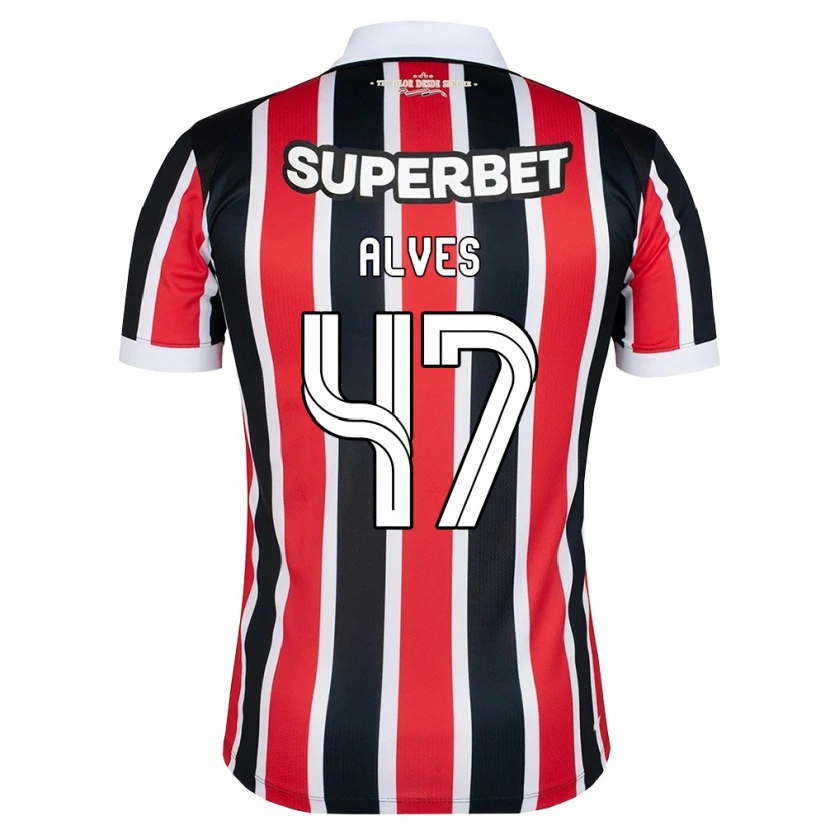 Danxen Damen Matheus Alves #47 Rot Weiß Schwarz Auswärtstrikot Trikot 2026/27 T-Shirt Schweiz