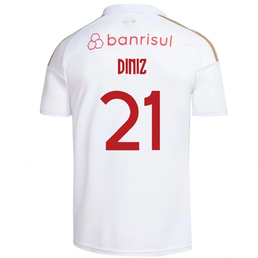 Danxen Damen Kauã Diniz #21 Weiß Rot Auswärtstrikot Trikot 2026/27 T-Shirt Schweiz