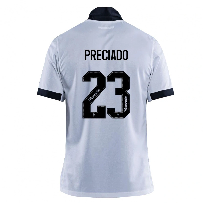 Danxen Damen Angelo Preciado #23 Schwarz Weiß Auswärtstrikot Trikot 2026/27 T-Shirt Schweiz
