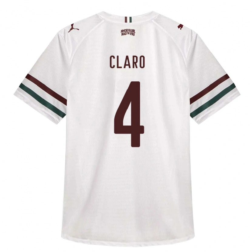 Danxen Damen Luccas Claro #4 Weiß Grün Burgund Auswärtstrikot Trikot 2026/27 T-Shirt Schweiz