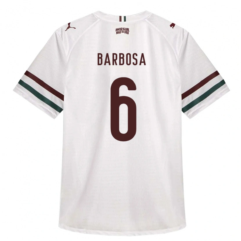 Danxen Damen Diogo Barbosa #6 Weiß Grün Burgund Auswärtstrikot Trikot 2026/27 T-Shirt Schweiz