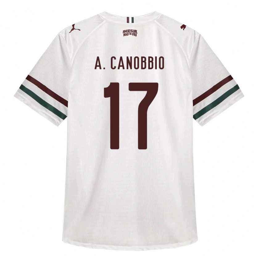 Danxen Damen Agustín Canobbio #17 Weiß Grün Burgund Auswärtstrikot Trikot 2026/27 T-Shirt Schweiz