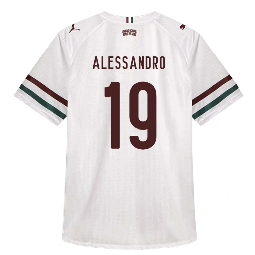 Danxen Damen Alessandro Chaves Da Silva #19 Weiß Grün Burgund Auswärtstrikot Trikot 2026/27 T-Shirt Schweiz