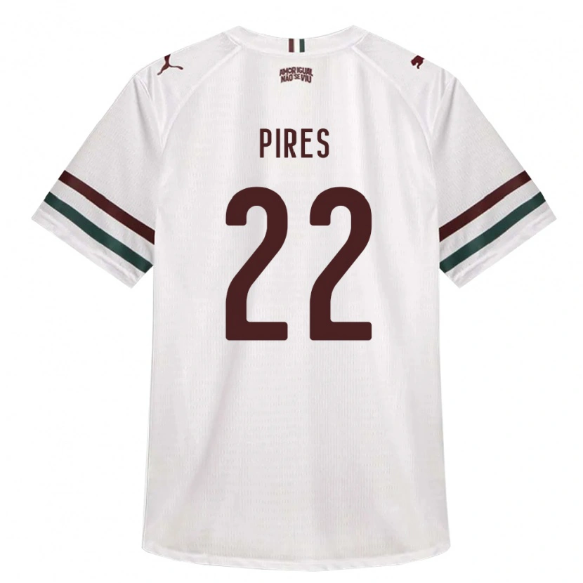 Danxen Damen Gabriel Pires #22 Weiß Grün Burgund Auswärtstrikot Trikot 2026/27 T-Shirt Schweiz