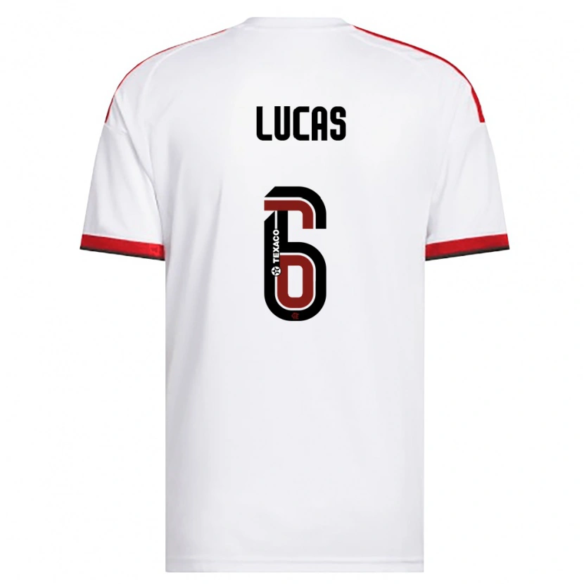 Danxen Damen Ayrton Lucas #6 Weiß Rot Schwarz Auswärtstrikot Trikot 2026/27 T-Shirt Schweiz