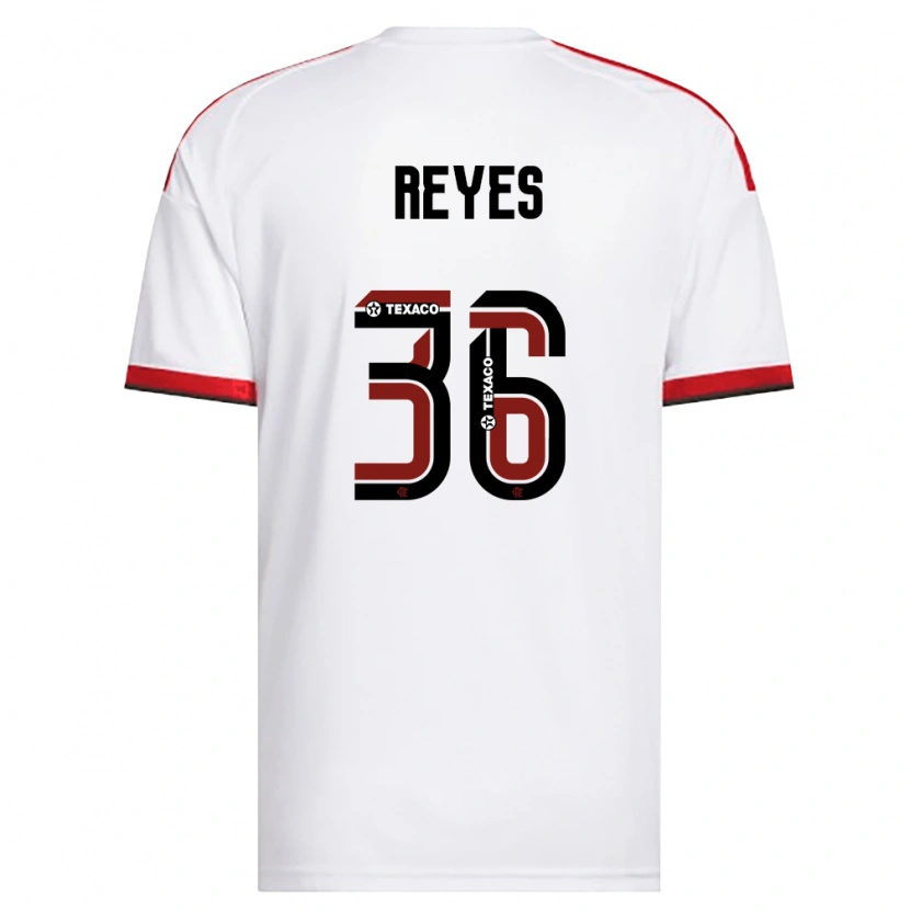 Danxen Damen Diego Reyes Costilla #36 Weiß Rot Schwarz Auswärtstrikot Trikot 2026/27 T-Shirt Schweiz