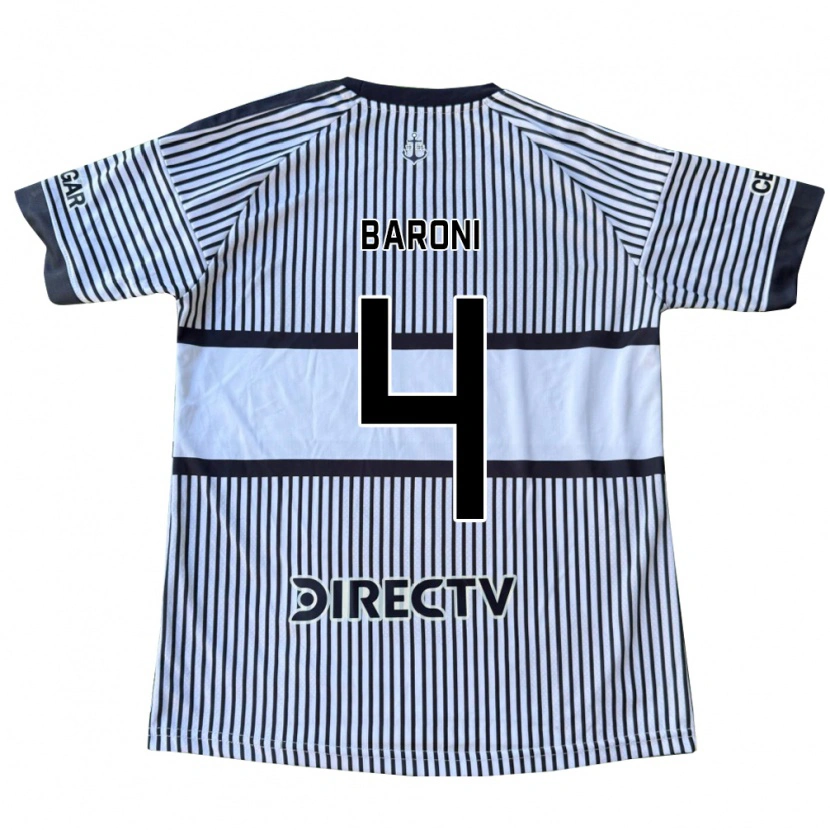 Danxen Damen Matías Baroni #4 Weiß Schwarz Gelb Auswärtstrikot Trikot 2026/27 T-Shirt Schweiz