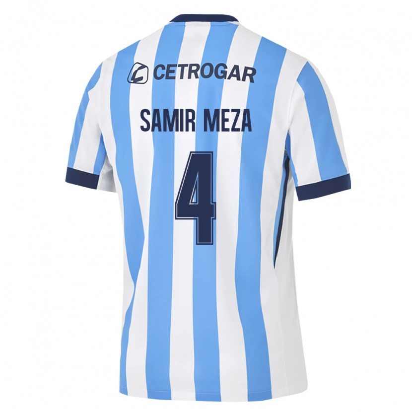 Danxen Kinder Samir Meza #4 Hellblau Weiß Schwarz Heimtrikot Trikot 2026/27 T-Shirt Schweiz