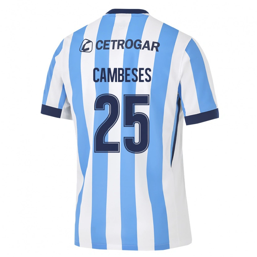 Danxen Kinder Facundo Cambeses #25 Hellblau Weiß Schwarz Heimtrikot Trikot 2026/27 T-Shirt Schweiz