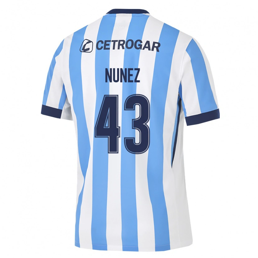 Danxen Kinder Lucas Nunez #43 Hellblau Weiß Schwarz Heimtrikot Trikot 2026/27 T-Shirt Schweiz