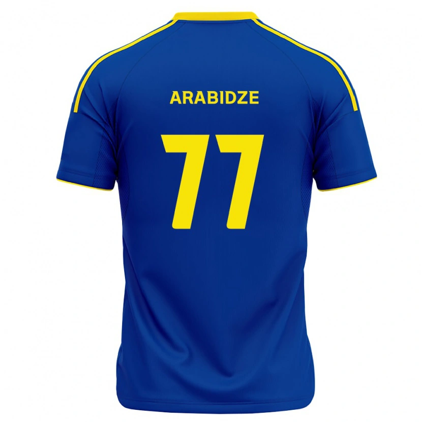 Danxen Kinder Giorgi Arabidze #77 Königsblau Gelb Heimtrikot Trikot 2026/27 T-Shirt Schweiz