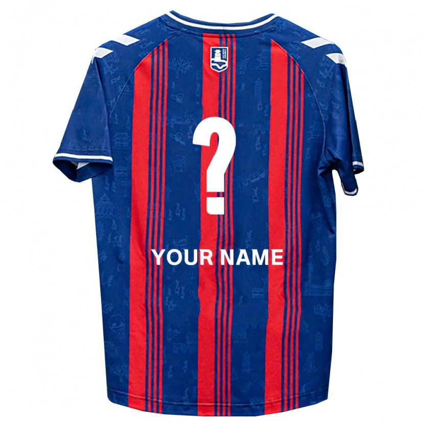Danxen Kinder Ihren Namen #0 Blau Rot Weiß Heimtrikot Trikot 2026/27 T-Shirt Schweiz