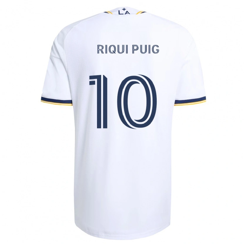 Danxen Kinder Riqui Puig #10 Blau Gelb Und Weiß Heimtrikot Trikot 2026/27 T-Shirt Schweiz