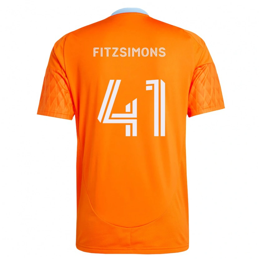 Danxen Kinder Brogan Fitzsimons #41 Orange Weiß Heimtrikot Trikot 2026/27 T-Shirt Schweiz