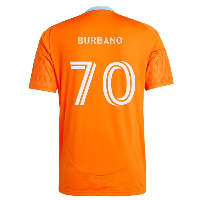 Danxen Kinder Jordy Burbano #70 Orange Weiß Heimtrikot Trikot 2026/27 T-Shirt Schweiz