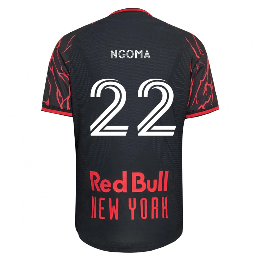 Danxen Kinder Serge Ngoma #22 Rot Schwarz Weiß Heimtrikot Trikot 2026/27 T-Shirt Schweiz