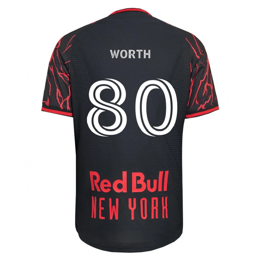 Danxen Kinder Nate Worth #80 Rot Schwarz Weiß Heimtrikot Trikot 2026/27 T-Shirt Schweiz