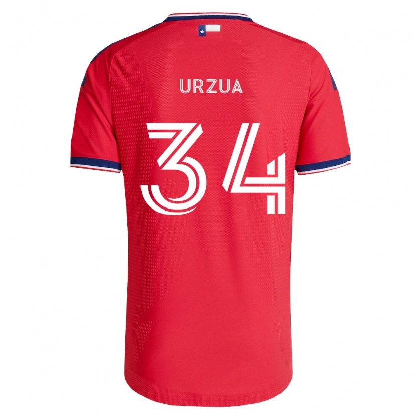 Danxen Kinder Alejandro Urzua #34 Rot Blau Weiß Heimtrikot Trikot 2026/27 T-Shirt Schweiz