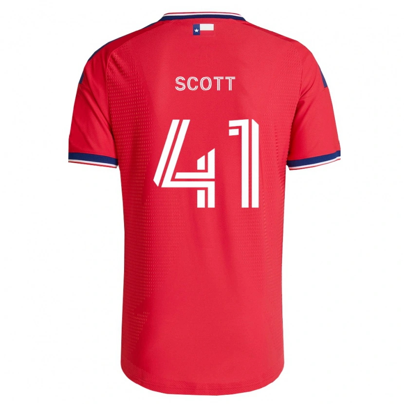 Danxen Kinder Tarik Scott #41 Rot Blau Weiß Heimtrikot Trikot 2026/27 T-Shirt Schweiz