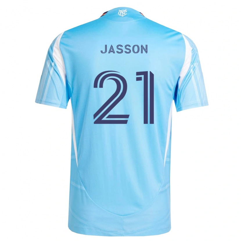 Danxen Kinder Andres Jasson #21 Himmelblau Weiß Heimtrikot Trikot 2026/27 T-Shirt Schweiz