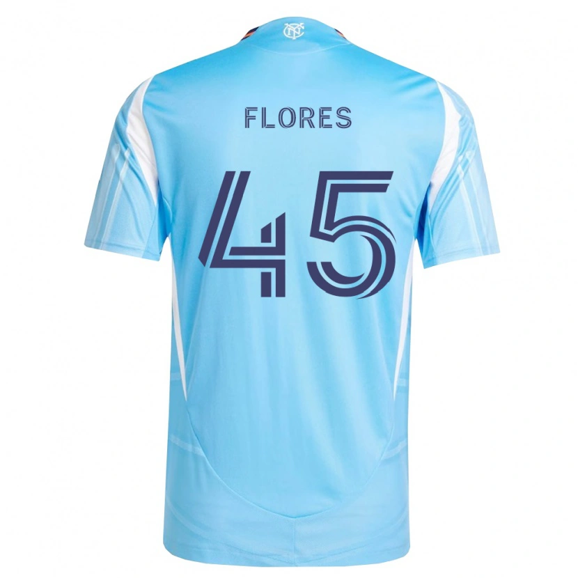 Danxen Kinder Brian Flores #45 Himmelblau Weiß Heimtrikot Trikot 2026/27 T-Shirt Schweiz