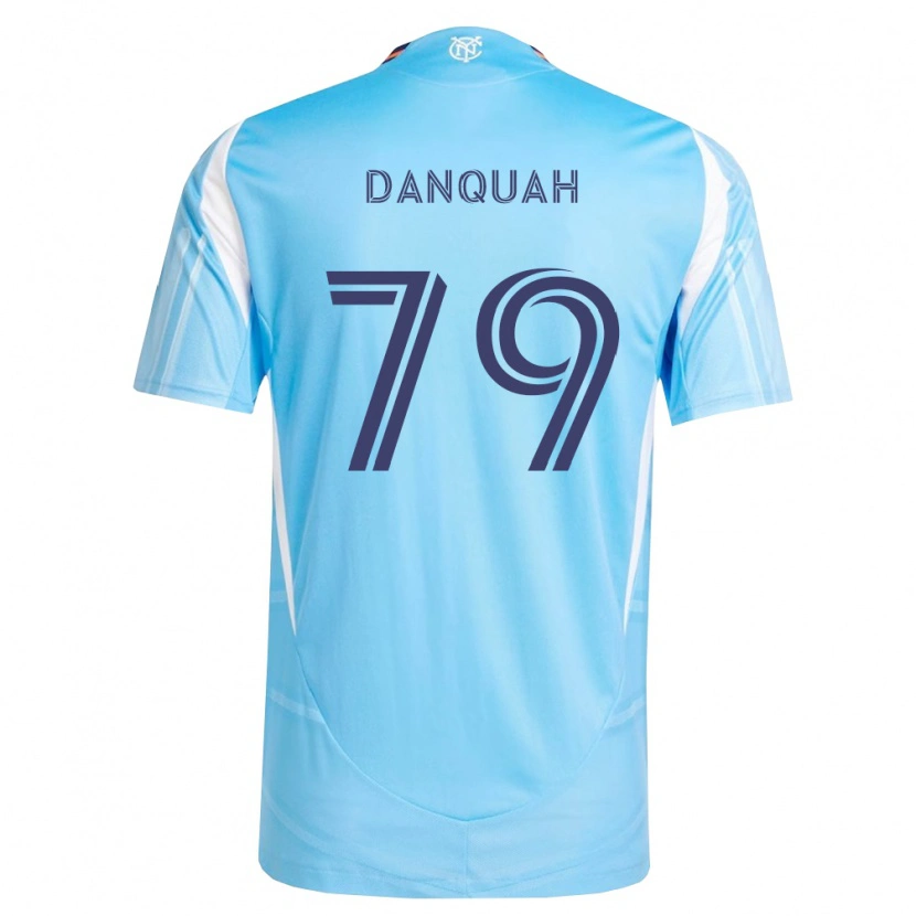 Danxen Kinder Caleb Danquah #79 Himmelblau Weiß Heimtrikot Trikot 2026/27 T-Shirt Schweiz