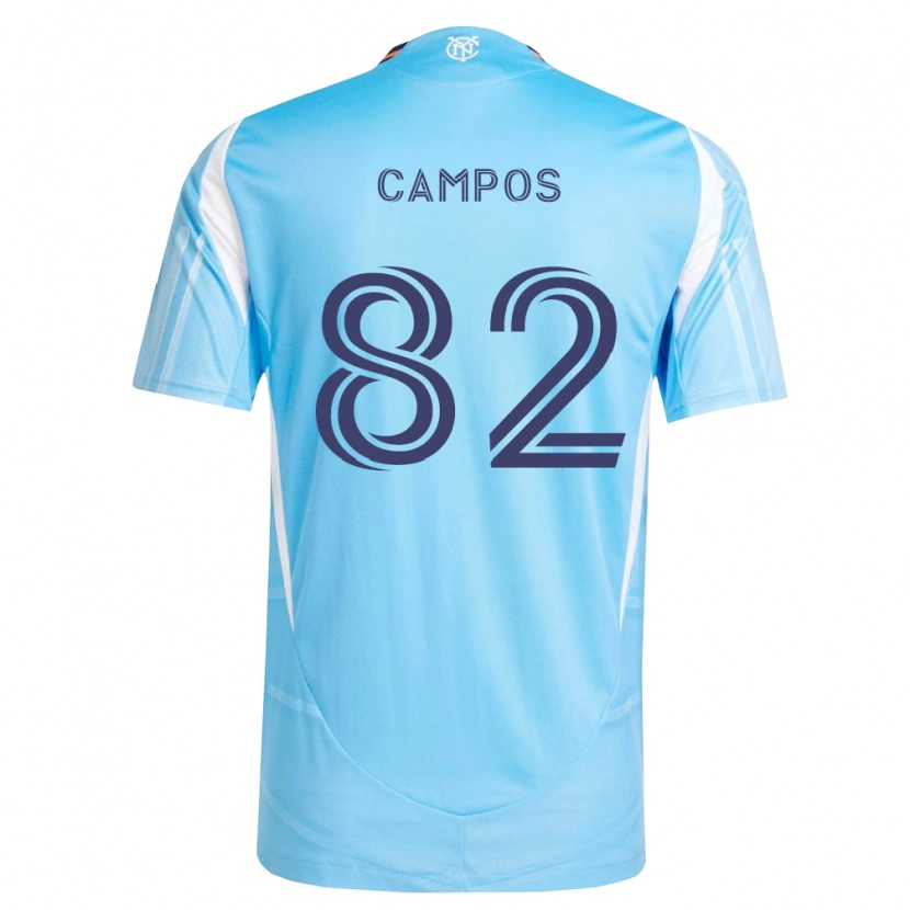 Danxen Kinder Adonis Campos #82 Himmelblau Weiß Heimtrikot Trikot 2026/27 T-Shirt Schweiz