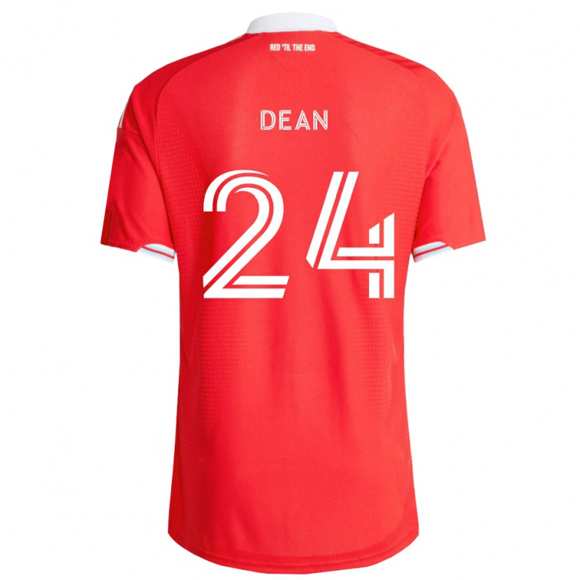 Danxen Kinder Jonathan Dean #24 Rot Tiefblau Weiß Heimtrikot Trikot 2026/27 T-Shirt Schweiz