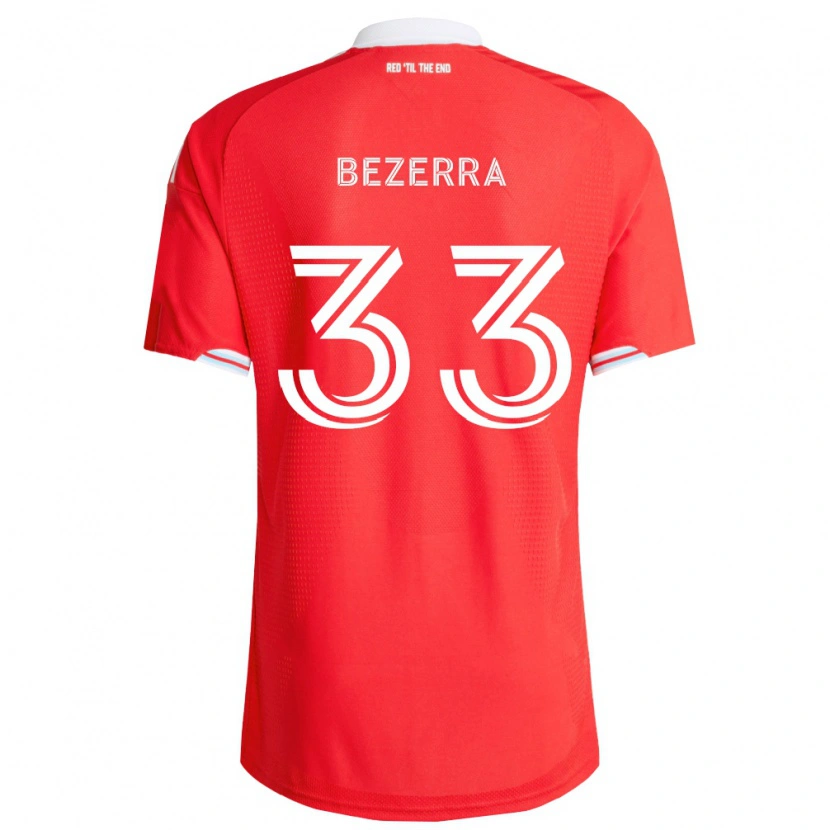 Danxen Kinder Victor Bezerra #33 Rot Tiefblau Weiß Heimtrikot Trikot 2026/27 T-Shirt Schweiz