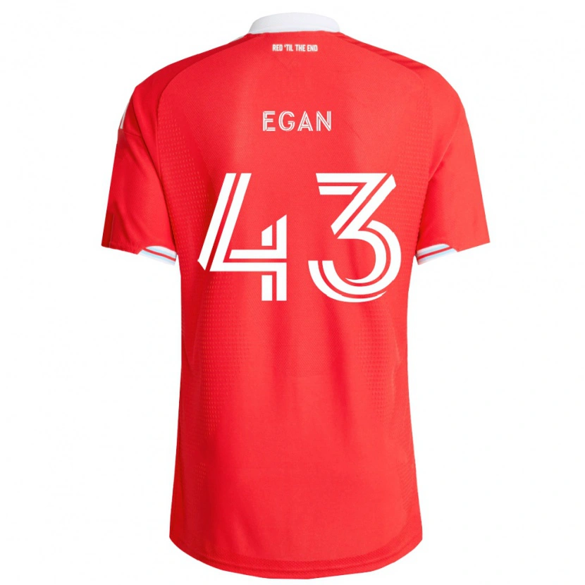 Danxen Kinder Noah Egan #43 Rot Tiefblau Weiß Heimtrikot Trikot 2026/27 T-Shirt Schweiz