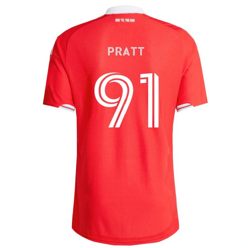 Danxen Kinder Owen Pratt #91 Rot Tiefblau Weiß Heimtrikot Trikot 2026/27 T-Shirt Schweiz