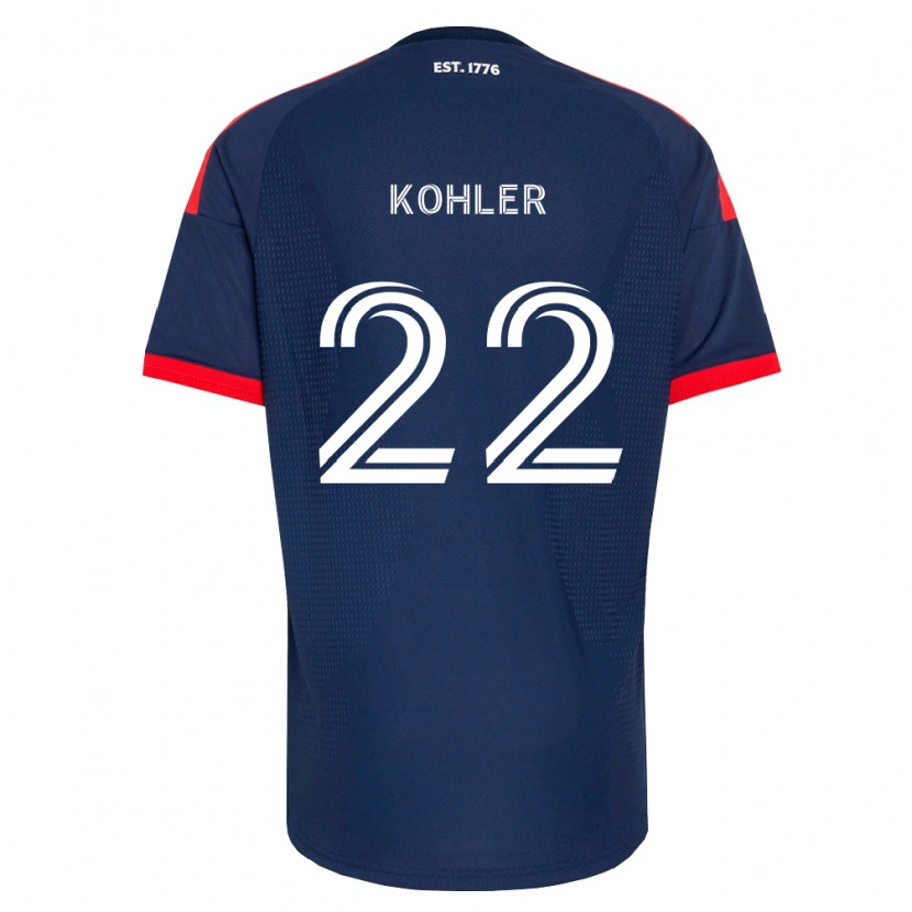 Danxen Kinder Ethan Kohler #22 Königsblau Rot Weiß Heimtrikot Trikot 2026/27 T-Shirt Schweiz
