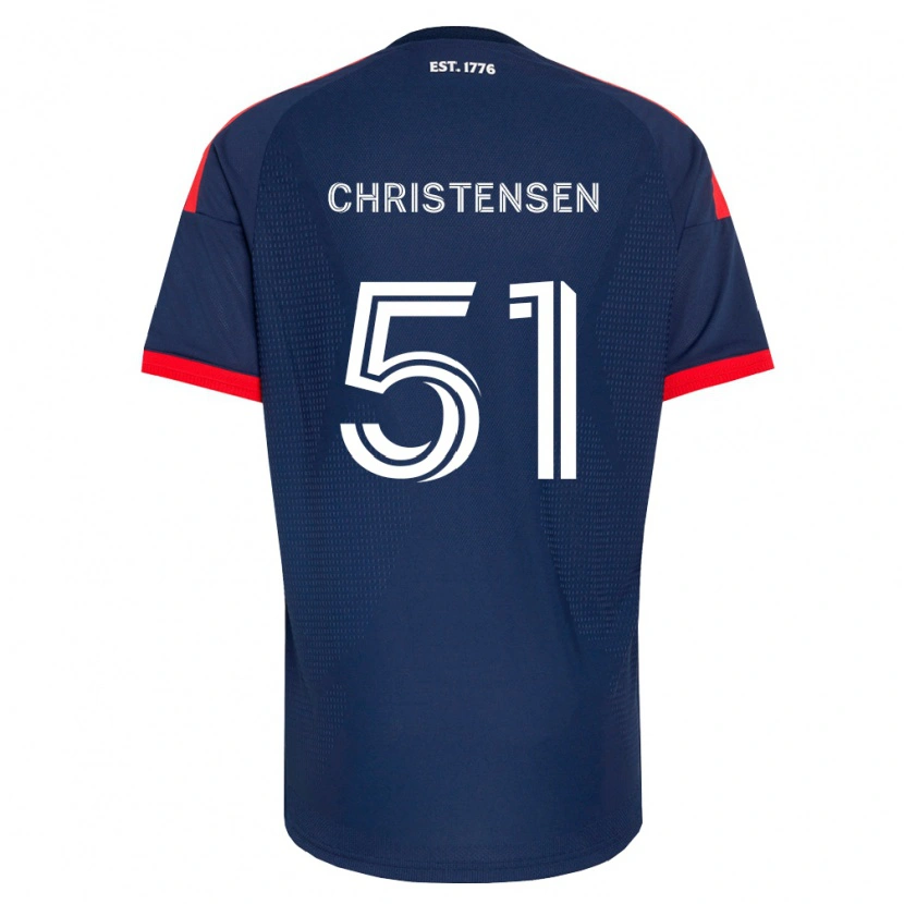 Danxen Kinder Kevin Christensen #51 Königsblau Rot Weiß Heimtrikot Trikot 2026/27 T-Shirt Schweiz