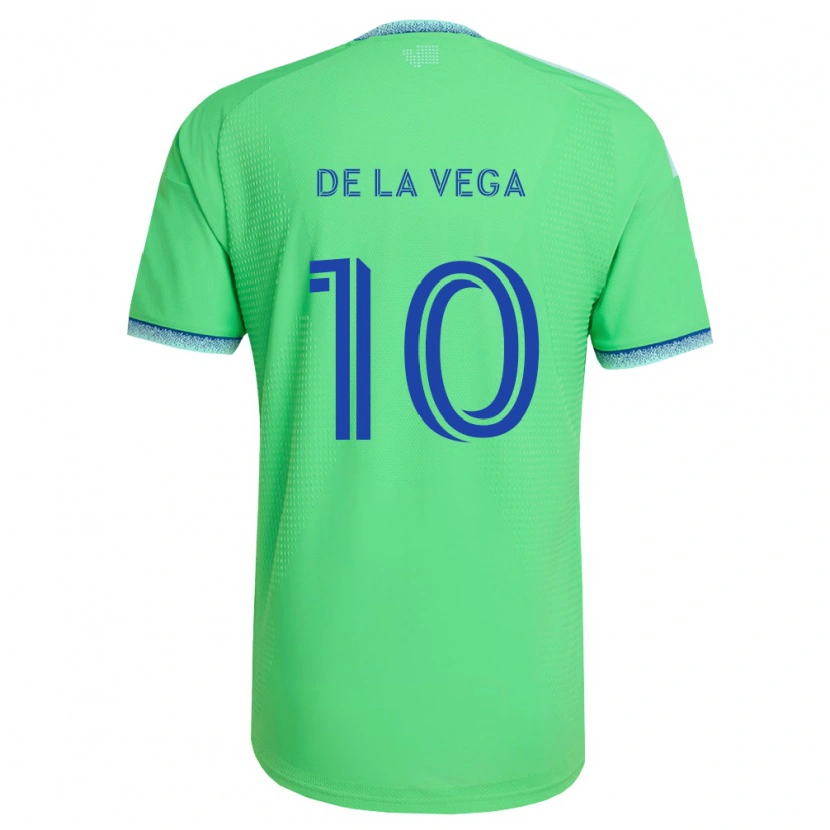 Danxen Kinder Pedro De La Vega #10 Grün Hellblau Heimtrikot Trikot 2026/27 T-Shirt Schweiz