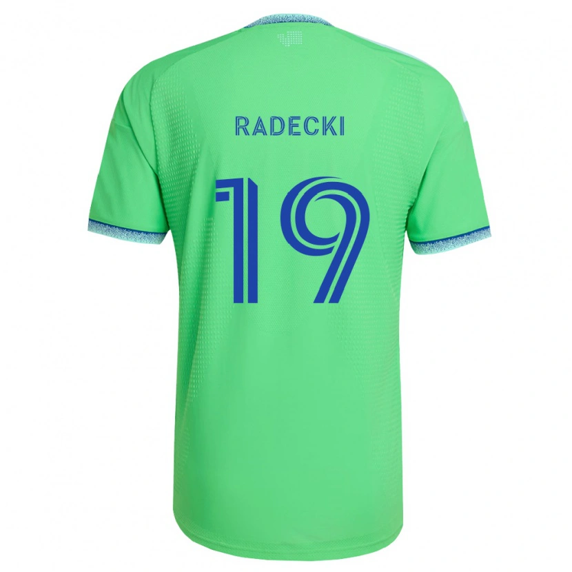 Danxen Kinder Taylor Radecki #19 Grün Hellblau Heimtrikot Trikot 2026/27 T-Shirt Schweiz