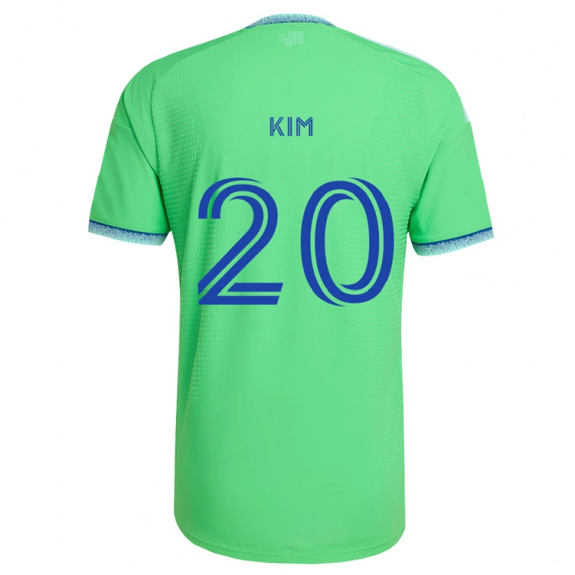 Danxen Kinder Kee-Hee Kim #20 Grün Hellblau Heimtrikot Trikot 2026/27 T-Shirt Schweiz