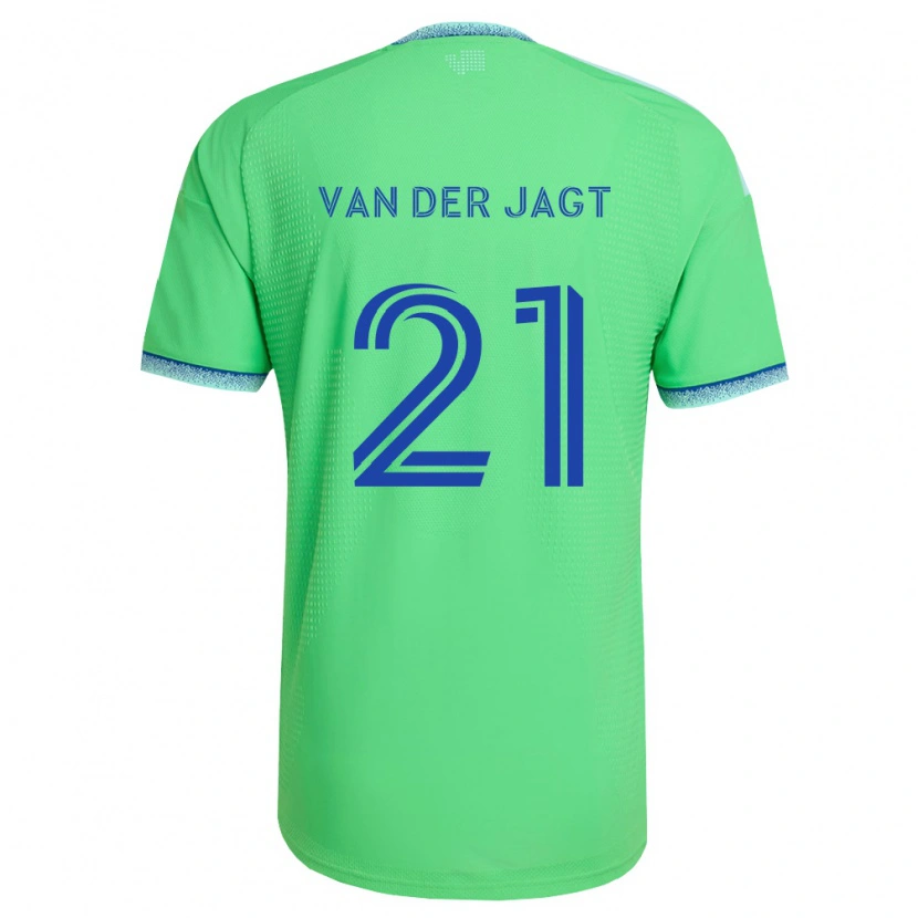 Danxen Kinder Olivia Van Der Jagt #21 Grün Hellblau Heimtrikot Trikot 2026/27 T-Shirt Schweiz