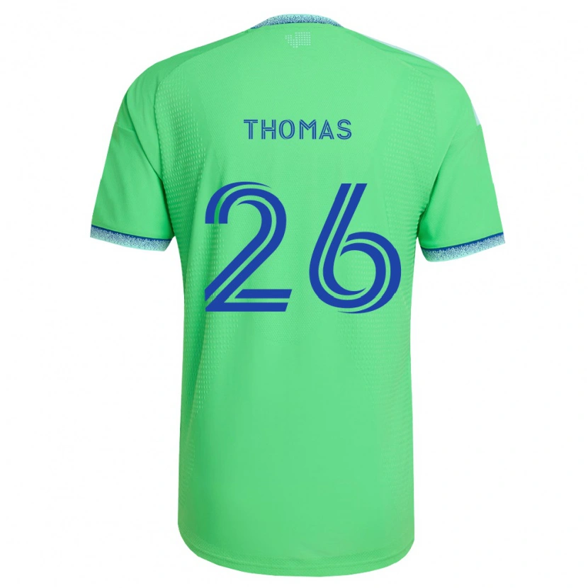 Danxen Kinder Andrew Thomas #26 Grün Hellblau Heimtrikot Trikot 2026/27 T-Shirt Schweiz