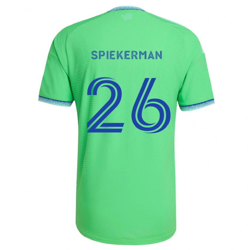 Danxen Kinder Stephanie Spiekerman #26 Grün Hellblau Heimtrikot Trikot 2026/27 T-Shirt Schweiz