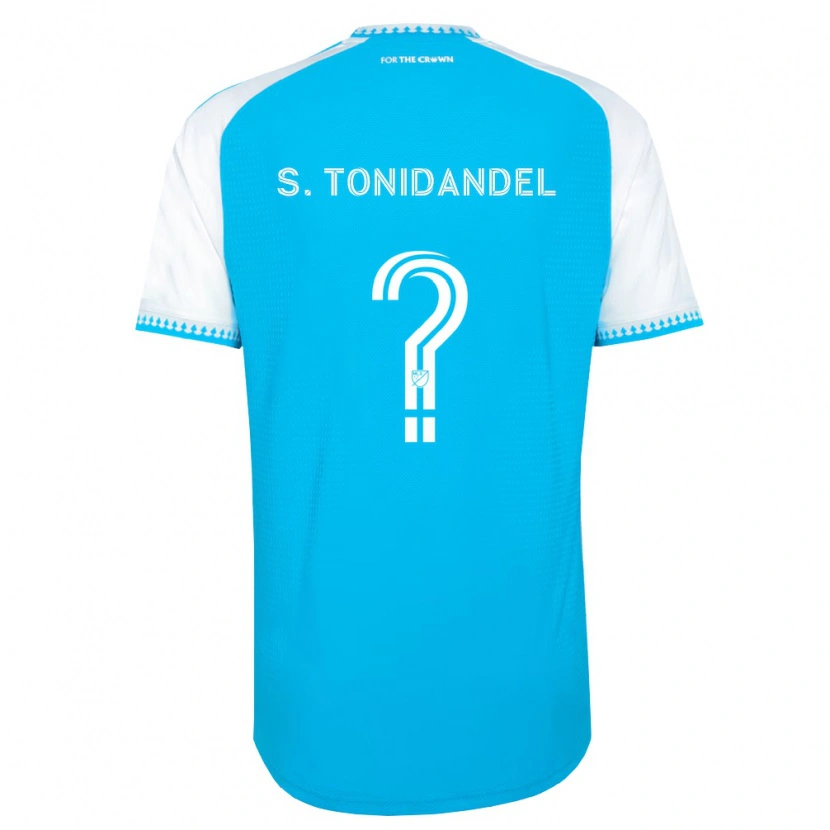 Danxen Kinder Simon Tonidandel #0 Himmelblau Weiß Schwarz Heimtrikot Trikot 2026/27 T-Shirt Schweiz