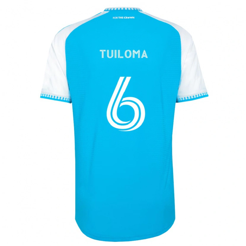 Danxen Kinder Bill Tuiloma #6 Himmelblau Weiß Schwarz Heimtrikot Trikot 2026/27 T-Shirt Schweiz