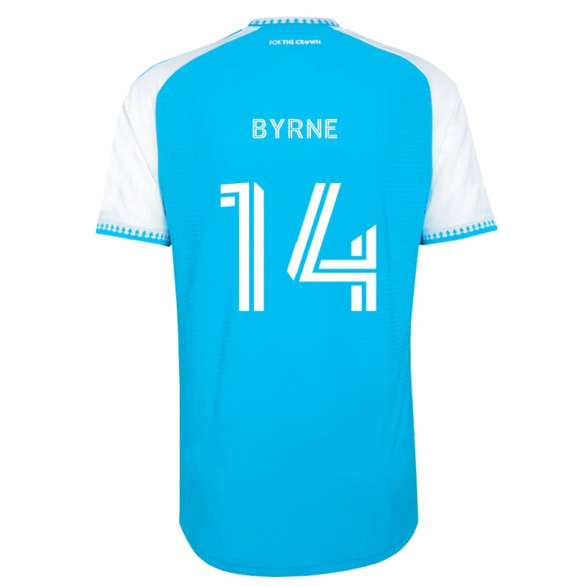 Danxen Kinder Nathan Byrne #14 Himmelblau Weiß Schwarz Heimtrikot Trikot 2026/27 T-Shirt Schweiz