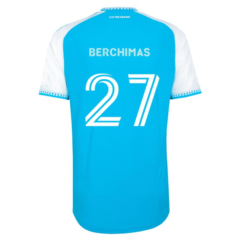 Danxen Kinder Nimfasha Berchimas #27 Himmelblau Weiß Schwarz Heimtrikot Trikot 2026/27 T-Shirt Schweiz