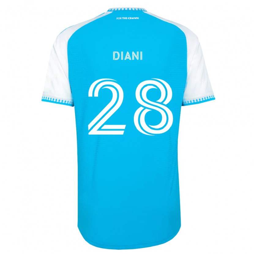 Danxen Kinder Djibril Diani #28 Himmelblau Weiß Schwarz Heimtrikot Trikot 2026/27 T-Shirt Schweiz