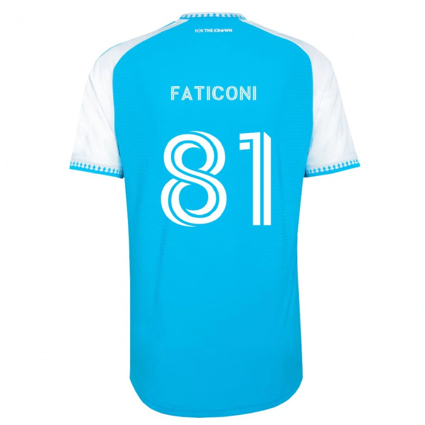 Danxen Kinder Trey Faticoni #81 Himmelblau Weiß Schwarz Heimtrikot Trikot 2026/27 T-Shirt Schweiz