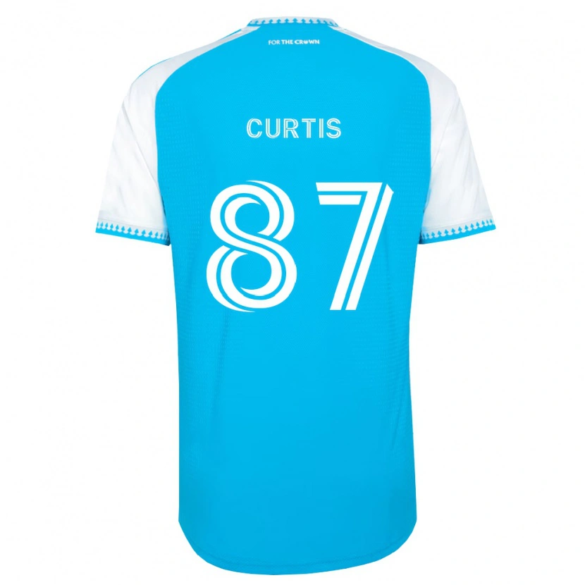 Danxen Kinder Ethan Curtis #87 Himmelblau Weiß Schwarz Heimtrikot Trikot 2026/27 T-Shirt Schweiz