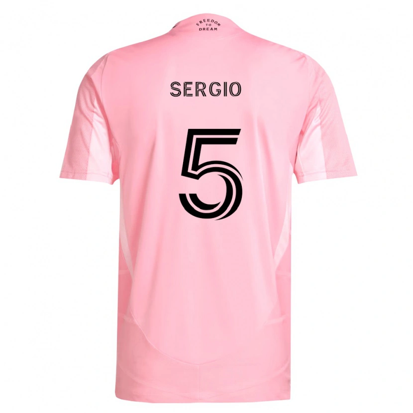 Danxen Kinder Sergio Busquets #5 Pink Schwarz Heimtrikot Trikot 2026/27 T-Shirt Schweiz