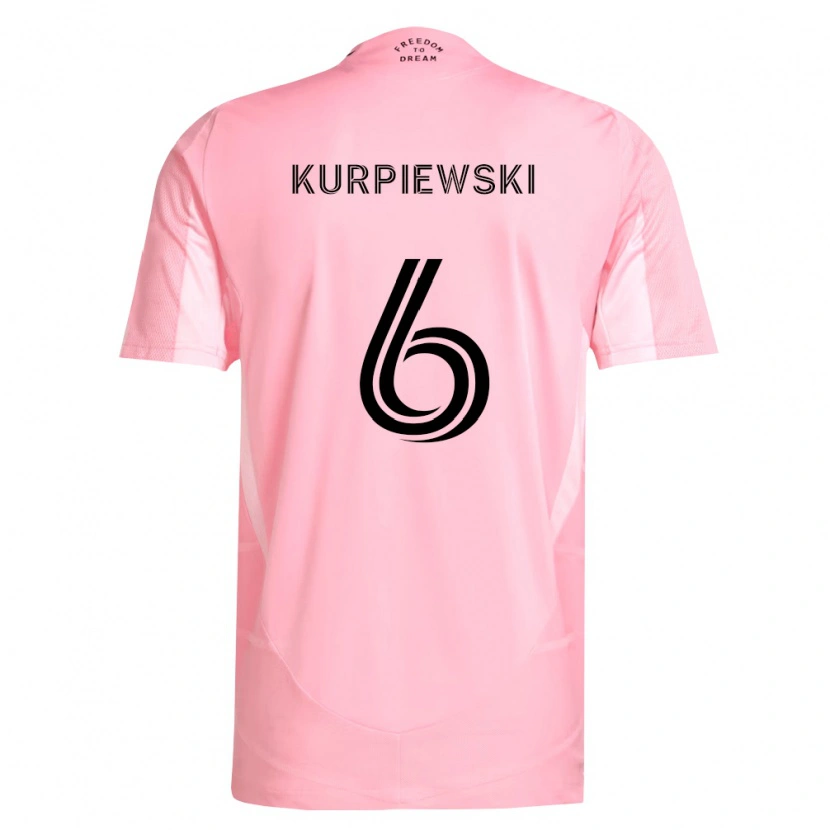 Danxen Kinder Ethan Kurpiewski #6 Pink Schwarz Heimtrikot Trikot 2026/27 T-Shirt Schweiz