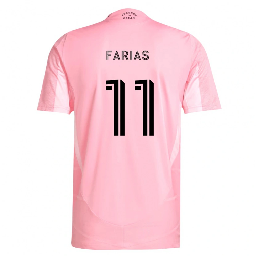 Danxen Kinder Facundo Farías #11 Pink Schwarz Heimtrikot Trikot 2026/27 T-Shirt Schweiz